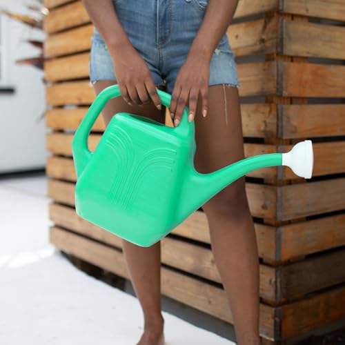 Bloem Classic 2 Gallon (256 Fl Oz) Mint Green Resin Watering Can for Indoor and Outdoor Use - Thumbnail 2