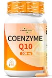 Coenzyme Q10 200 mg par gélule, 150 gélules (5 mois) Complément Alimentaire Q 10 - VitaminPure