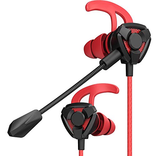 SFBBBO Headset Headphone Helmet for Gaming, 7.1 in-Ear Headphone Player Headset with Microphone Volume Control G9Red
