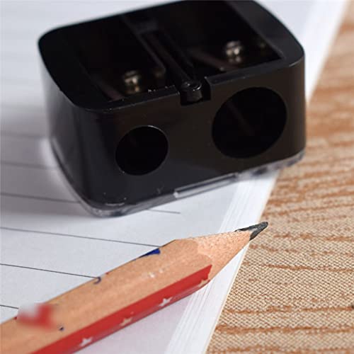 Douba 2 Holes Black Pencil Sharpener School Supplies Mechanical Stationery #TOP1