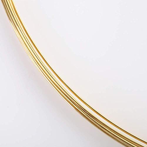 Wzqwzj Messingdraht, leicht zu biegen, Stabil, Lange 5000mm, Durchmesser 1,2 mm bis 1,8 mm,1.2mm Cover