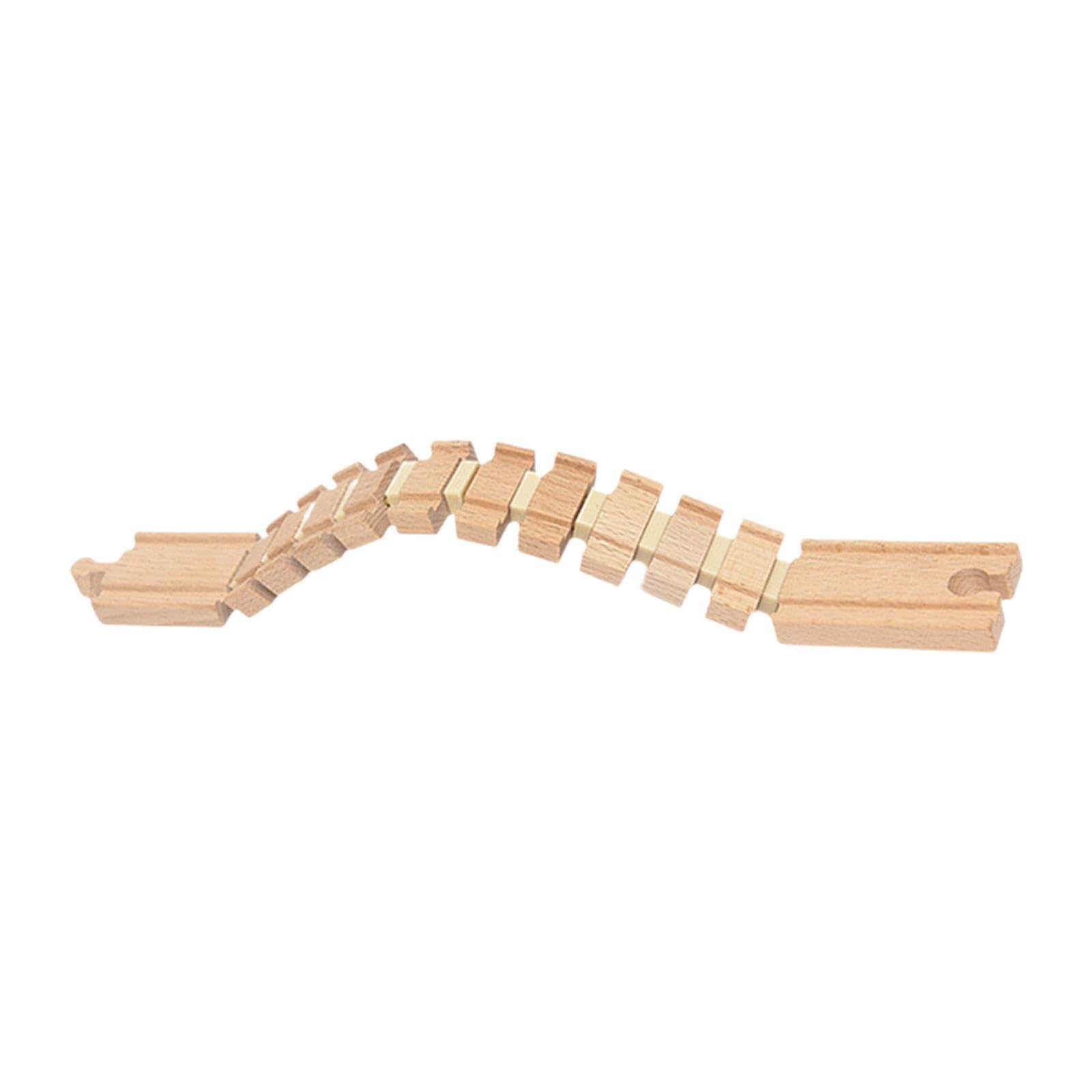 Toy Wooden Toy Train Accessory Railway Accessories for 3+ Year Olds Kids Rewards Transformable Track-image-42