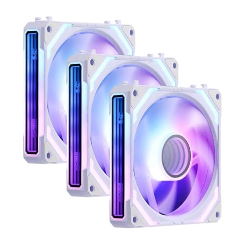 Ventilador para PC PWM de 120mm GCF012 blanco para trabajar sin ruido en el ordenador de casa