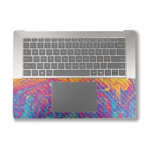 Image of Carbon Fiber Laptop Skin Compatible with Alienware X16 R2 (2024) - Paint Currents - Premium 3M Vinyl Protective Wrap Decal Cover - Easy to Apply | Crafted in The USA by MightySkins