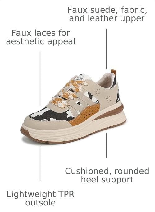 Blowfish Malibu Women's Laurel Sneaker Tan/Gold Multi Suede 10 M by Blowfish Malibu - Used condition - Image 3