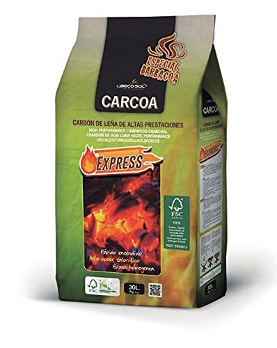 Carcoa Carbón Express FSC 30L 7KG Especial Barbacoa Cover