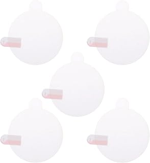 HARFINGTON 5pcs Watch Glass Screen Protectors 54mm HD High Definition Anti-Scratch Waterproof TPU Universal Round Smartwatch Screen Protective Film Protector (for Flat Screen)