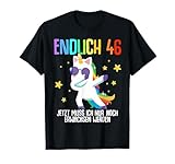 T-Shirt 46. Geburtstag Herren Damen 46 Jahre Deko