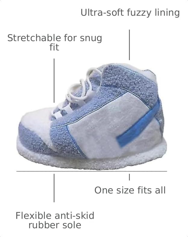 Image of Warm Furry Sneakers Slipper Comfy House Shoes Winter Plush Fuzzy Slipper Shoes For Women Men One Size Fits Most Fluffy Slides For Indoor Outdoor Bigfoot Gifts Houseshoes