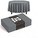 Exquisite 12-Pack Premium Plastic 84-Inch Round Tablecloth - Silver