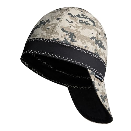 Image of Fullsheild Reversible Welding Cap, 10 oz Cotton 6 Panel for Safety and Protection While Welding, Camo2, 7 3/8