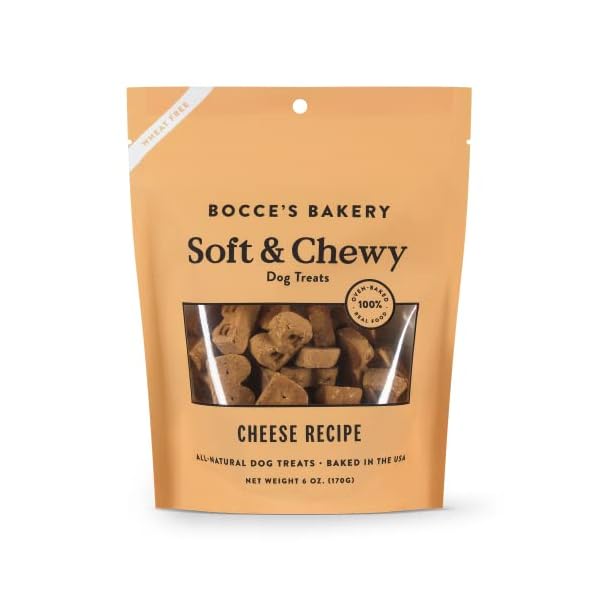 Bocces-Bakery-Oven-Baked-Cheese-Recipe-Treats-for-Dogs-Wheat-Free-Everyday-Dog-Treats-Made-with-Real-Ingredients-Baked-in-The-USA-All-Natural-Soft-Chewy-Cookies-Cheese-6-oz