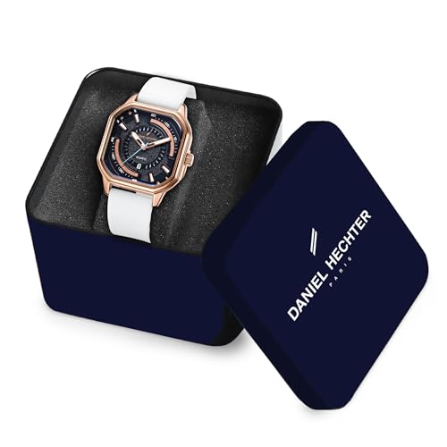 Image of Daniel Hechter Paris Rivoli Collection Modern Analog Watch for Men with Octagon Dial and Silicon Band-DHM1003