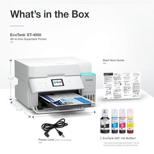 Epson EcoTank ET-4950 Wireless Color All-in-One Supertank Printer - Black - image 7