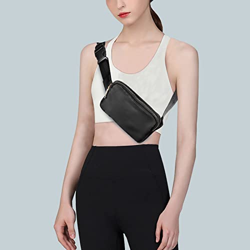 Fanny-Packs-for-Women-and-Men-Jakiro-Fashionable-Belt-Bag-for-LuLu-Waist-Bag-Lemon-Bags-Everywhere-Belt-Cute-Bag-for-Travel-Workout-Running-Hiking-for-Lady-Girls-and-Men-Black
