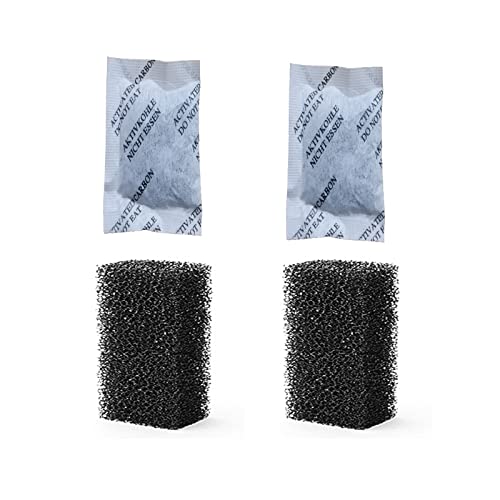 4pcs Bio-Sponge Filter Replacement for 6W 15W Ultra Quiet Fish Tank Filter 4-in-1 Internal Aquarium Filter