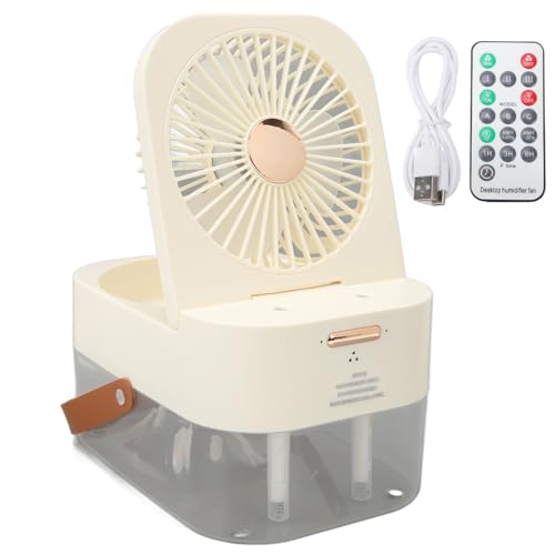 Humidificateur ventilateur portable double pulvérisation télécommande USB - 7