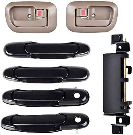 Amazon.com: Exterior Interior Door Handles fit for Toyota Sienna 1998 ...
