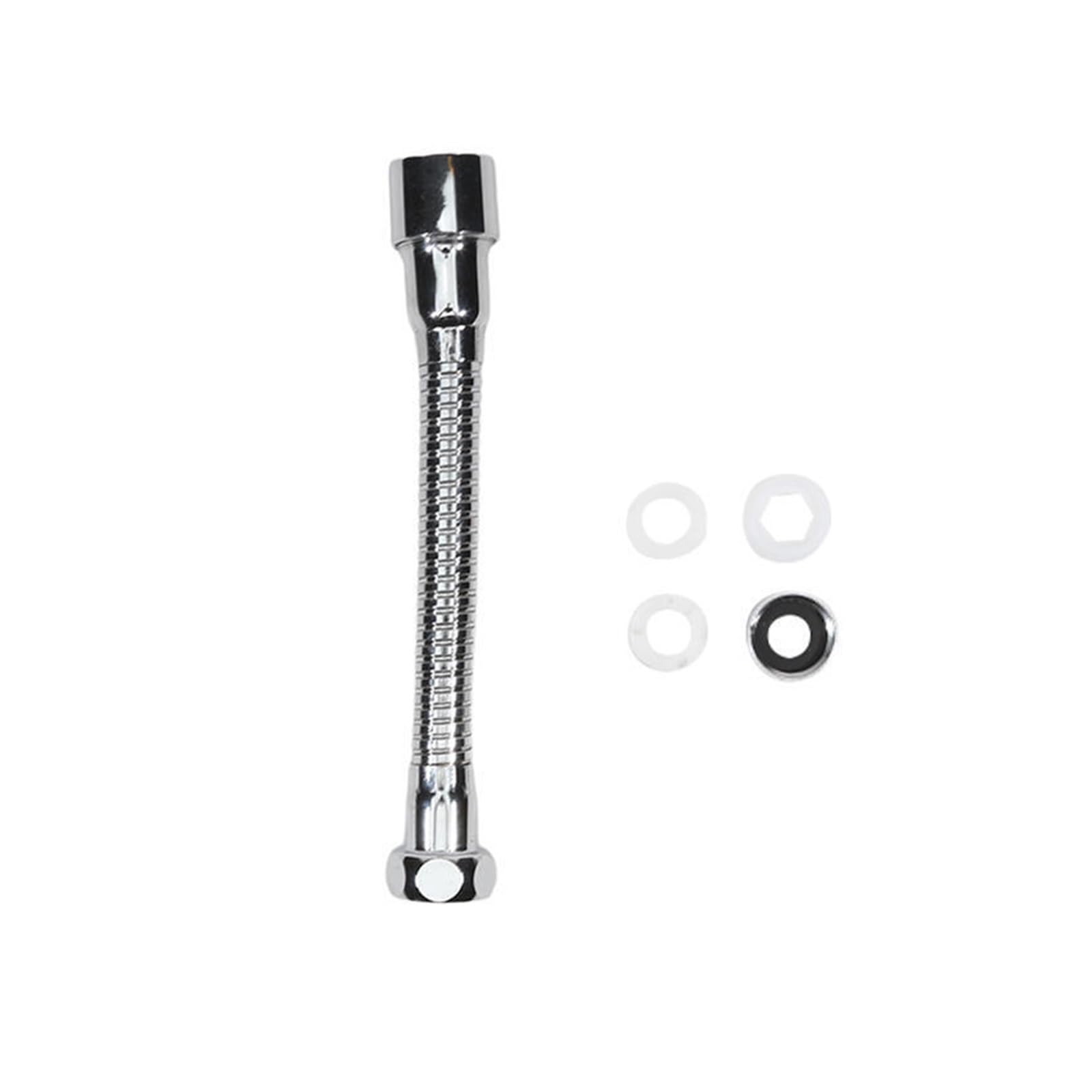 Bngdfdgh 16Cm Stainless Steel Kitchen Faucet Extender Nozzle Aerator Bendable Home Supplies Water Pipes Extension Pipe(16Cm)