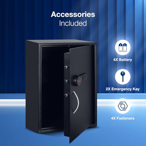 Image of Ozone 95.4 Litres Digital Safe Locker for Home and Office - Digital Lock 1-Way Unlocking Password | Size 650H x 440W x 405D mm | Weight 34.7 kg | 2-Year Warranty