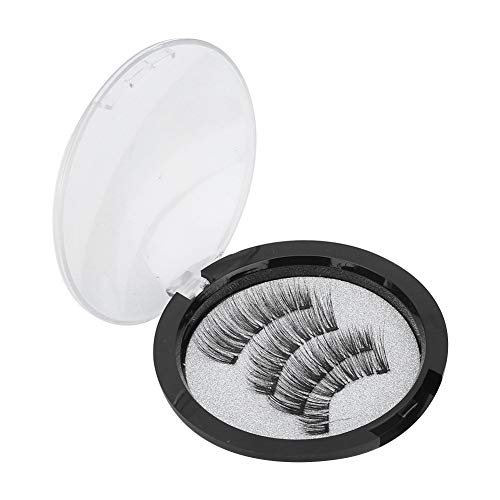 Reutilizável moda cílios postiços magnéticos livres de cola, luz olho cheio volume visual natural su