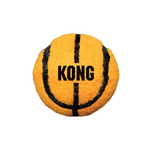 KONG - Sport Balls - Dog Toy Premium Squeak Tennis Balls, Gentle on Teeth (Assorted Style) - For Medium Dogs