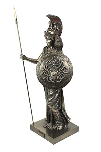 Estatua de la Diosa Atenea en Resina Bronce 21 in miniatura 2