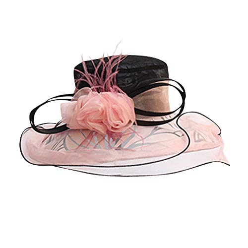 TDEOK Gorro de carnaval Daily Party Mujeres Té Boda Gorra de béisbol Recién Nacido Sombreros, Rosa., Talla única