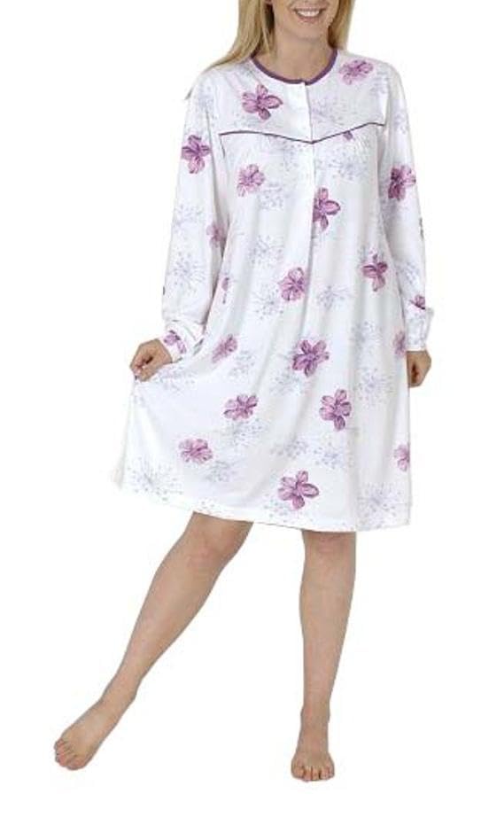 Chemise de soin pour femme Normann Care à manches longues et dos ouvert 999 270 90 001