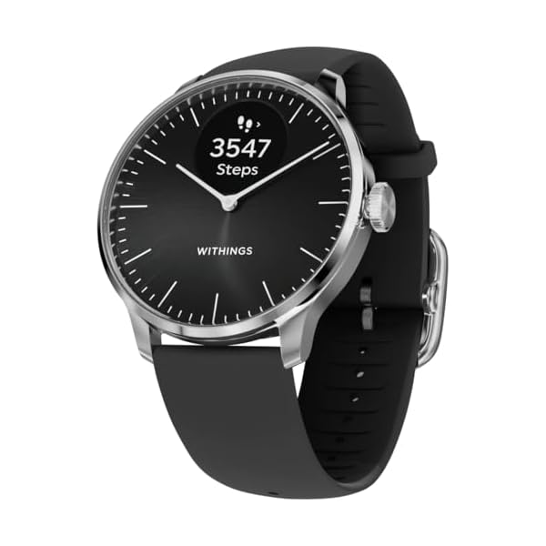 Withings ScanWatch Light - Hybrid Smart Watch, Heart Rate Monitoring, Fitness Tracker, Cycle Tracker, Sleep Monitoring