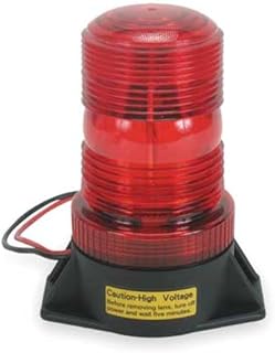 Warning Light, Strobe, Red, 12 to 80VDC