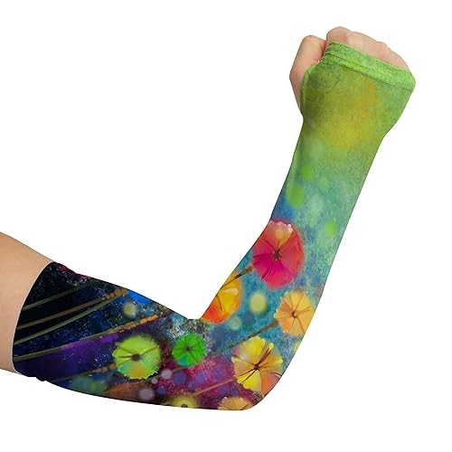 Image of YPHCDO Gardening Sleeves for Women Farm Sun Protection Thorn Proof Cooling Arm Sleeves to Cover Arms for Garden Sports
