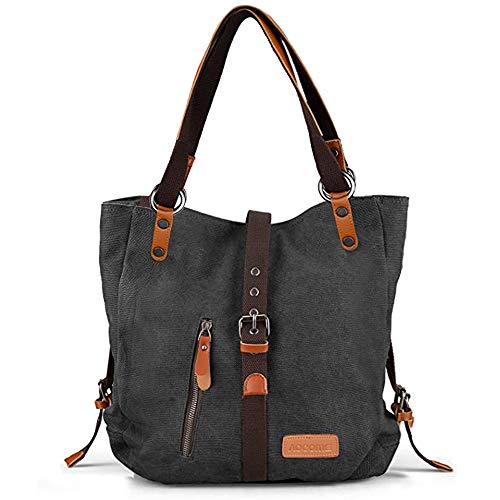 Hand bags canvas purse small shoulder bag small tote bag with zipper canvas tote bag for women(Black) Hand bags canvas purse small shoulder bag small tote bag with zipper canvas tote bag for women(Black)