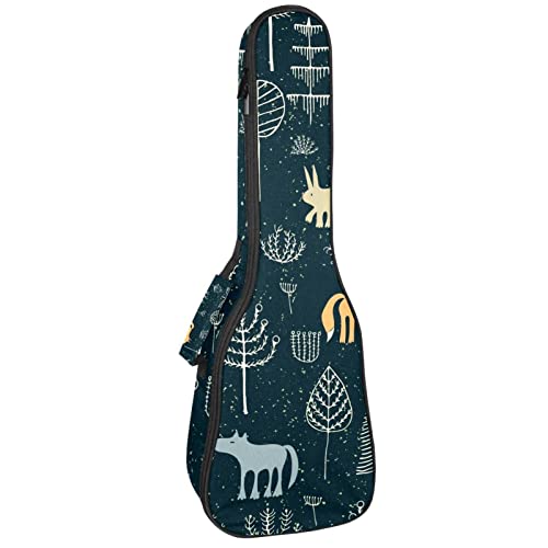 Housse de transport pour ukulélé – Motif animaux de la forêt – Pour concert soprano ténor – 58,4 cm – Épaisseur : 10 mm… - Les Beatles, Paul McCartney, John Lennon, RIngo Starr, George Harrison Housse de transport pour ukulélé - Motif animaux de la forêt - Pour concert soprano ténor - 58,4 cm - Épaisseur : 10 mm…