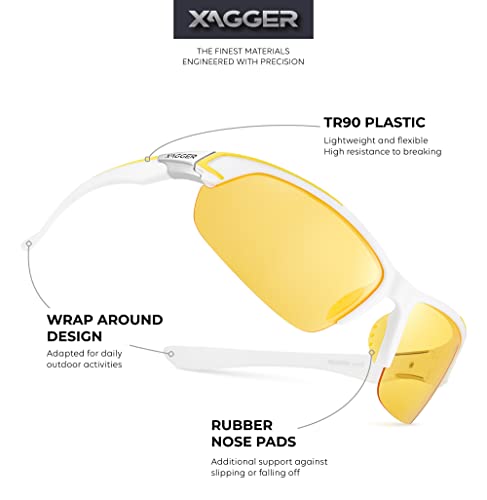 Image of Polarized Sport Sunglasses for Men Women Wrap Around UV400 Running Baseball Softball Fishing Driving Glasses