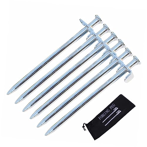 Estacas para carpas resistentes toldos piquetas Toyvian con fluorescente 4