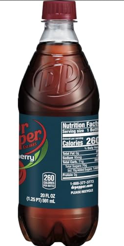 B4Y Dr. Pepper Cherry, 20 Oz Bottle - 16 Pack