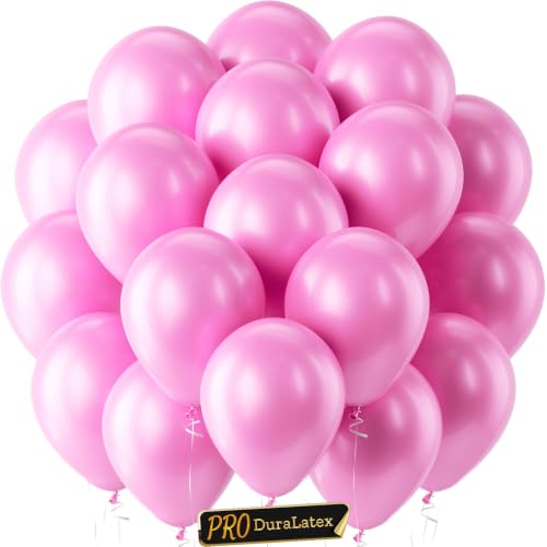 Image of Bezente Pro Duralatex Pearl Pink Extra-Thick Balloons 120 Pack 10 inch