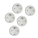 5PCS Baseboard Heater Thermostat Temperature Control Dial Knob Replacement, Baseboard Heater Knob, Wall Heater Board Knob, White