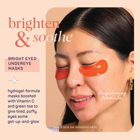 SpaLife Beauty Bright Eyed Undereye Masks | Hydrogel Eye Patches for Dark Circles, Puffiness, & Dullness with Vitamin E, Green Tea | 2-in-1 Skincare | 32 Pairs - Image 3