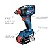 BOSCH GDX18V-1800B12 18V Two-In-One 1/4 In. and 1/2 In. Bit/Socket Impact Driver/Wrench Kit with 2 Ah Standard Power Battery