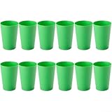 Comgooldool Vasos de plástico irrompibles de 160 ml, reutilizables, ligeros, apilables para jugo de agua, aptos para lavavajillas y microondas, coloridos vasos ABS sin BPA (paquete de 6/12 unidades