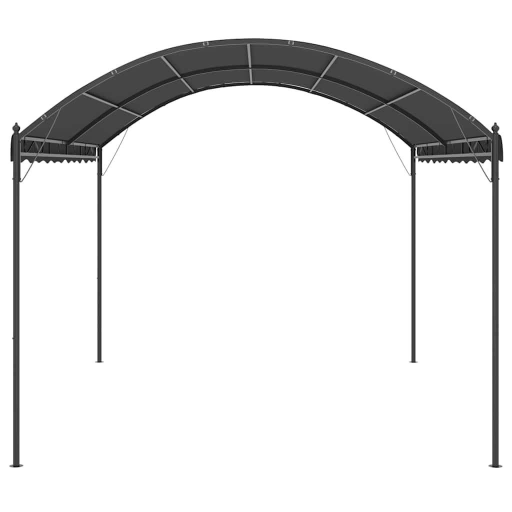 Pavillon 3x4m Gartenpavillon mit Stahlrahmen, Anthrazit