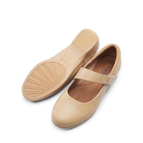 Image of DREAM PAIRS Women's Mary Jane Flats Ankle Strap Shoes