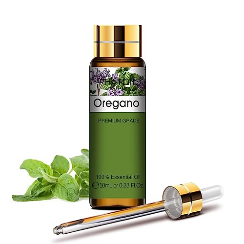 PHATOIL Aceite Esencial Orégano 10ML, Aceites Esenciales para Humidificador, Aceite de Orégano Puro Natural para Difusor Aromaterapia Velas