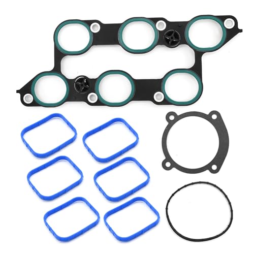 Image of MS972401 Lower Upper Intake Manifold Gasket Set Replacement for GMC Acadia 3.6L 2009 2010 2011 2012 2013 2014 2015 2016 Chevy Camaro Colorado Cadillac Buick Replaces 111076701 MS19932
