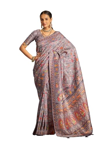Image of SWORNOF Womens Kanjivaram Banarasi Silk Saree Kanchipuram Patola saree