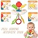 Etyat Baby Toys 6-12 Months, Montessori Toys for 1 Year Old, Silicone Pull String Teether Toy, Stacking Building Blocks Infant Toddler Toy 0-3, Shape Bin Sensory, Baby Boys&Girls Gifts Set