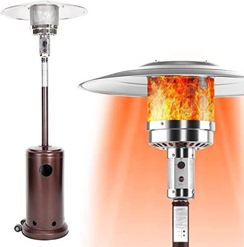 48000 BTU Patio Heater Propane Heater - Patio Heaters Propane Stainless Steel with Propane Tank Cover,Propane Patio Heater Outdoor for Outdoor use Great for Outdoor Party, Restaurants, Outdoor Socializing