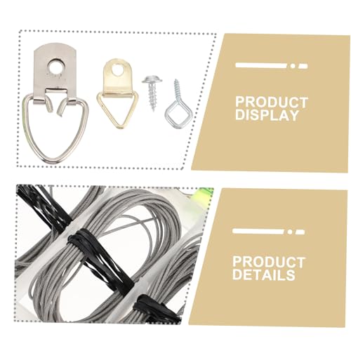 Image of Balacoo DIY Picture Wire Hanging Kit 102pcs Hardware Accessories Set Picture Hangers for Wall Decor